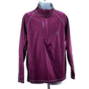 Antigua Womens Desert Dry Xtra Lite 1/4 Zip Pullover Jacket - Size M -